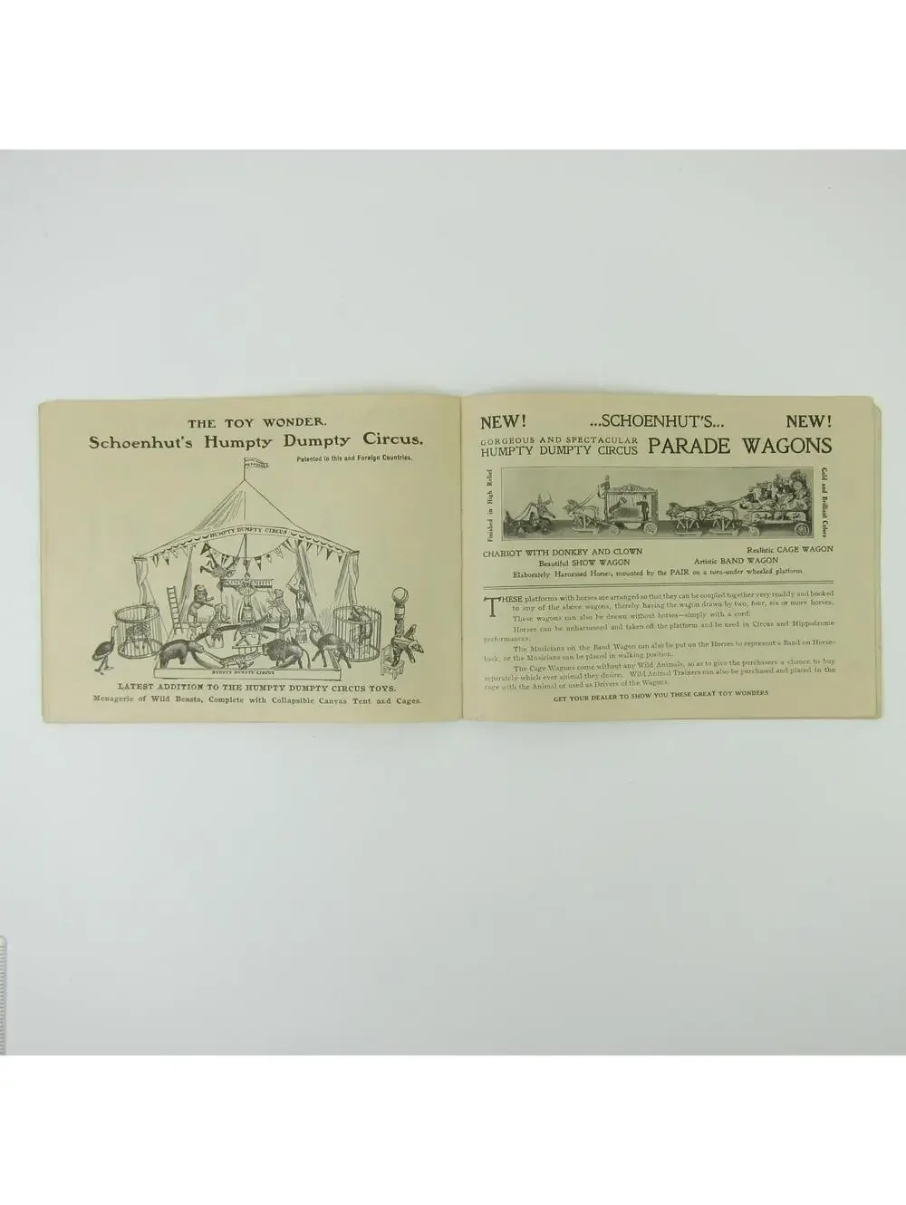 Schoenhut Toy Piano Music Instructor Booklet & Toy Catalog Antique c 1910